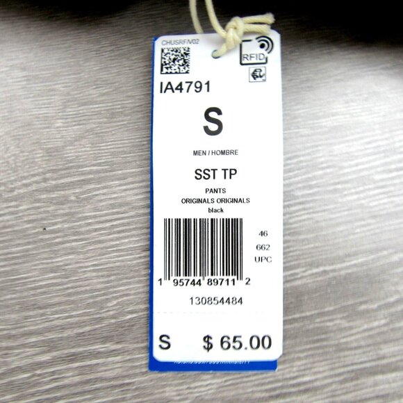 Adidas Originals Adicolor 3 Stripes Track Pants Mens Size Small Black NEW - Picture 12 of 14